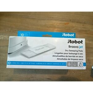 iRobot Braava jet Dry Sweeping Pads 10 Count White New 4657842 Refill